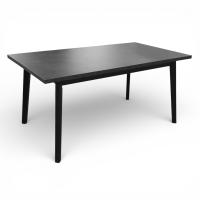 Стол Галактика 160,1600(550)*900 ЛДСП,Сланец Скиваро,подстолье  дерево, черный