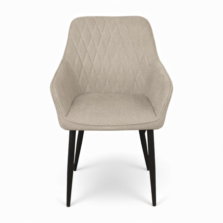 Стул JZC-2574 металл черный, ткань 355А- 4 Коричневый