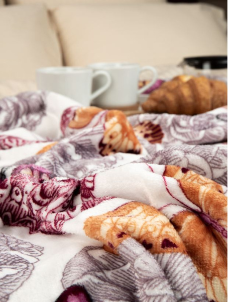 Плед Texrepublic фланель печатн скрутка 180*200 63492