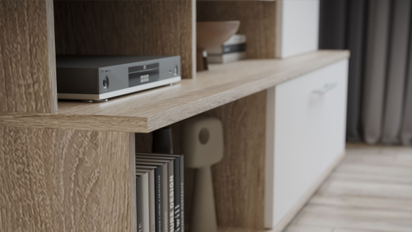 Гостиная Сиена Дуб Сонома/Белый ясень