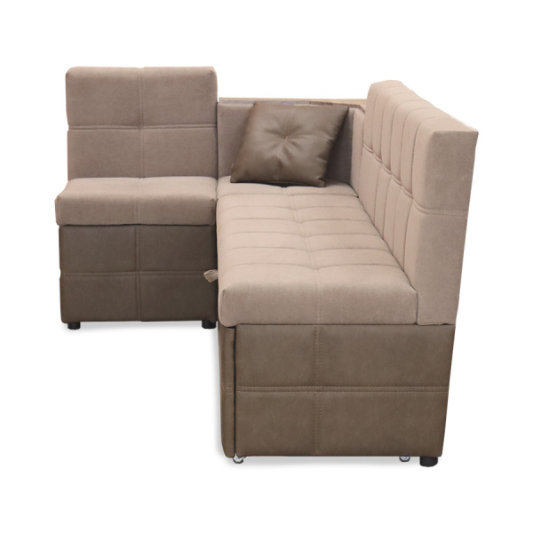 Кухонный уголок "Капучино 3-1" (Правый) (Tesla 05/Nubuk Ground 7) мдф Дуб Шато