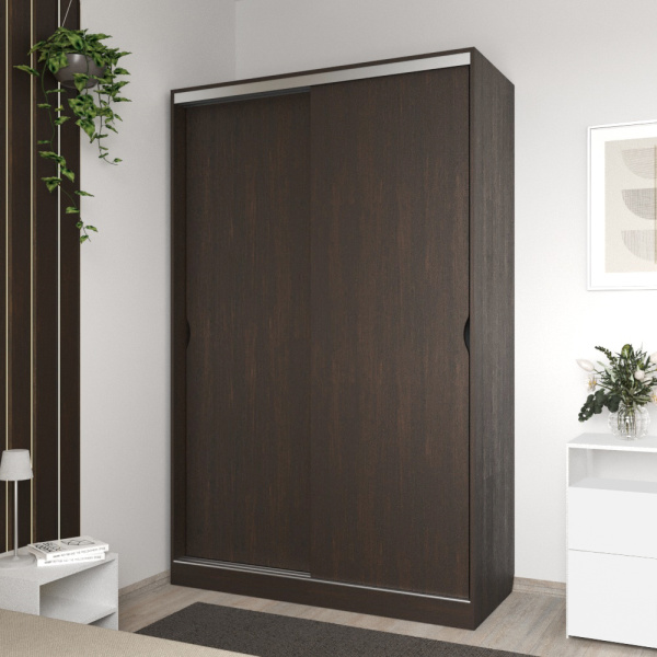 Шкаф-купе Клэр 140х597х220 с ящиками венге