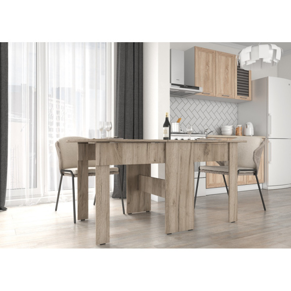 Стол-книжка СТК-1 Дуб Крафт Серый